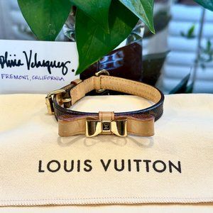 Authentic Monogram Baxter Pet Collar XS